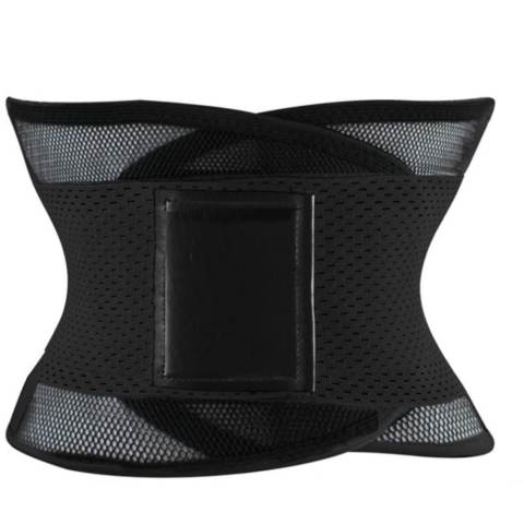 Hola Wanita Badan Shaper Yg Melangsingkan Pinggang Shaper Sabuk Korset Firm 4 Penumpang Pinggang Latihan (Hitam)-Internasional 2