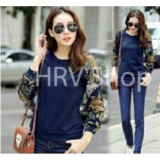 HRV Shop Blouse Wanita Bunga / Baju Wanita / Blouse Korea / Atasan Wanita / Baju Formal / Kemeja Wanita / Kemeja Formal / Atasan Muslim / Kemeja Cewek Tunik / Kemeja Kerja