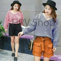HRV Shop Kemeja Wanita Jumbo Reia / Baju Jumbo / Kemeja Jumbo / Big Size / Baju Jumbo Wanita / Baju Muslim Jumbo / Baju Ukuran Besar / XL / XXL / Baju Muslim / Tunik Jumbo