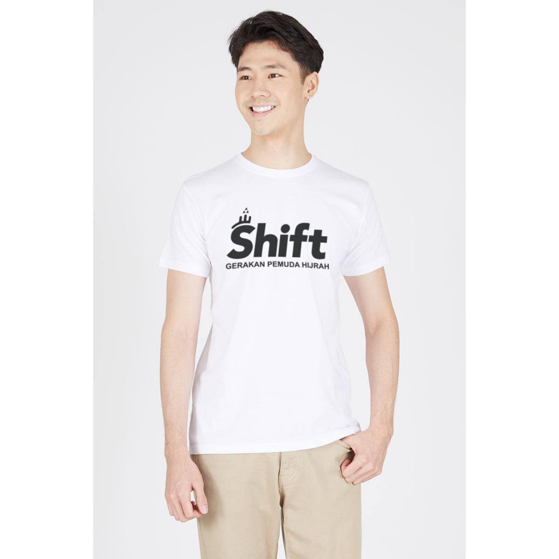 Hujjah - Kaos Islam Kaos Muslim / T-Shirt Shift Pemuda Hijrah - Pria - Model 2