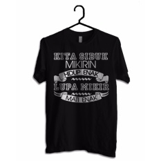 Hujjah Kaos Islam/ Muslim Pria dan Wanita - Mati Enak - Hitam