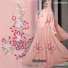 Humaira99 Gamis Syari Muslim Ceruty Premium Dress Muslimah Narcissus