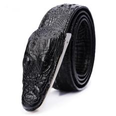 Ikat Pinggang 3D Model Crocodile - Black