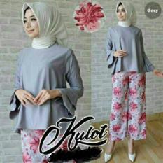 jakarta couple - set kulot CYNDI GREY(BAJU+CELANA)