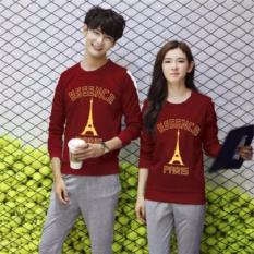 Jakarta Couple - Sweater Couple Paris Essence Maroon
