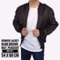 Jaket Bomber Army Pria Cowok Casual Warna Hijau Army Bolak Balik mantap keren.!