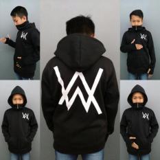 Jaket Hoodie ziper ninja alan walker anak - hitam