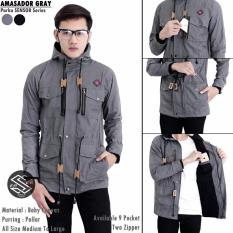 Jaket parka ambasador (abu)
