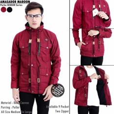 Jaket parka ambasador ( marroon)