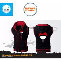 Jaket Rompi Anime Uchiha Vest Hoodie (Rompi Naruto - VA NRT 05) - Black