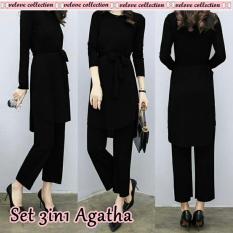 J&C Setelan Agatha / Setelan 3 In One / Baju Celana Wanita / Baju Muslim / Setelan Muslim / Baju Hijab / Hijab Style