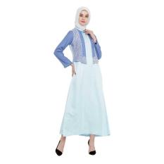 Java Seven Ttk 001 Baju Koko Couple Muslim Pria-Cotton-Murah Dan Keren Terbaru 2017(Biru Komb)(Int:L)(OVERSEAS)