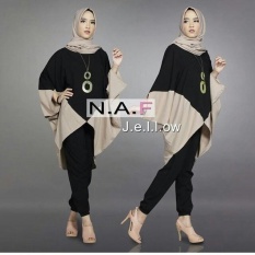 Snowshop Setelan Lengkap Syari JELLOW BATWING - Black