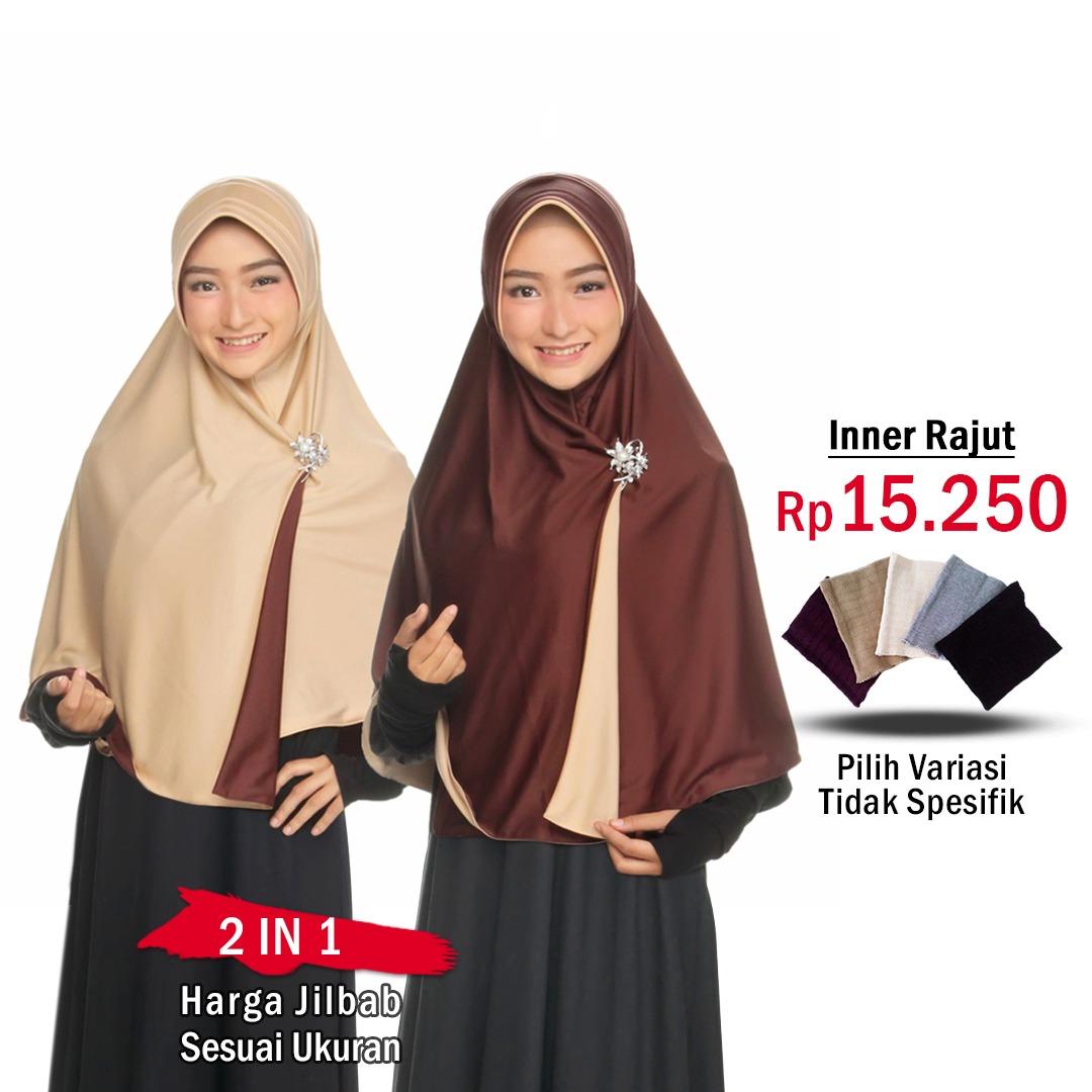 PENAWARAN DISKON TERBAIK Farra Pearly Jilbab Instan Bergo Instan