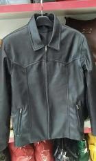 Jual Jaket Kulit Pria Bahan Kulit Domba Asli Bergaransi Black Hitam