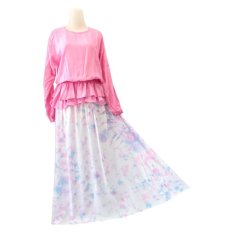 Kampung Souvenir - Gamis Peplum Alula - Pink
