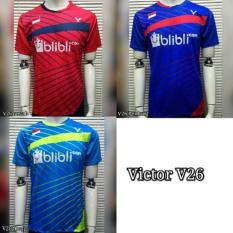 Kaos Jersey Olahraga Badminton / Bulutangkis Victor V26