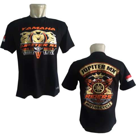 Kaos Jupiter MX 001 Distro Bikers Yamaha Riders Baju Motor BONUS Stiker merch CADEL Bandung 1