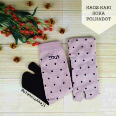Kaos Kaki Jempol Polkadot Soka/Kaos Kaki Haji Umroh/Kaos Kaki Unik