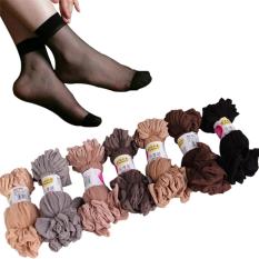 Kaos Kaki Transparan Wanita 10 Set - Light Skin