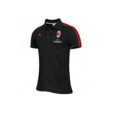 KAOS POLO SHIRT AC MILAN HITAM 2017/2018