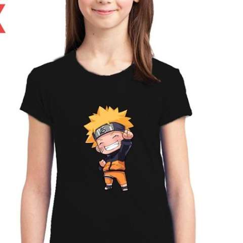 Kaos Premium Mypoly Anak Wanita AW / Baju Couple Family Keluarga / Tshirt distro / Fashion atasan / Kaos Animasi / Kaos Anime/ Kaos Hero / Kaos Kartun / Kaos Cartoon / Kaos Anak Perempuan Naruto Chibi 1