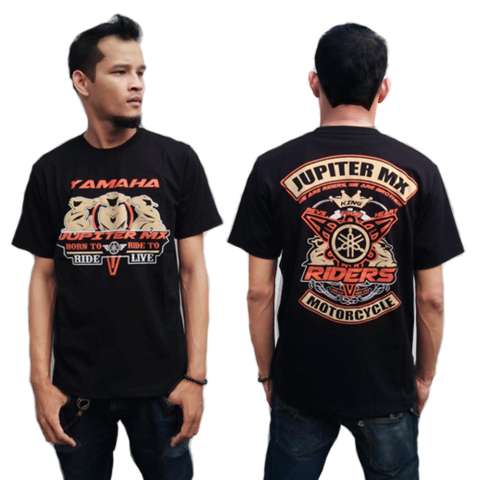 Kaos Jupiter MX 001 Distro Bikers Yamaha Riders Baju Motor BONUS Stiker merch CADEL Bandung 2