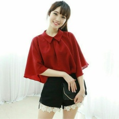 Kedai_baju Blouse Murah / Atasan Wanita / Gigi Blouse - Maroon