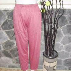 kembarshop - celana panjang legging JUMBO FIT TO XL Dusty Merah- Daleman Gamis