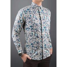 Kemeja Pria Batik Slimfit 8454 Koko Kombinasi Muslim Jeans