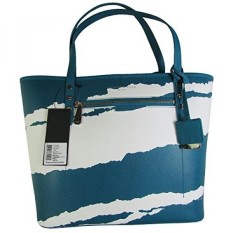 Kenneth Cole New York Dover Tote Shoulder Bag, Aegean/White, One Size
