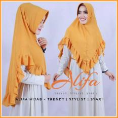 Khimar Polos Cantik Terbaru Pad Antem Curly By ALIFA HIJAB - Produsen Jilbab Terbaru