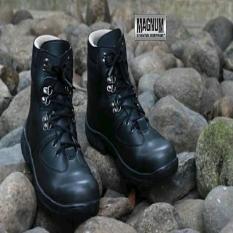 Kickers Magnum Black Safety Leather Boots Sepatu Kerja Lapangan Outdoor