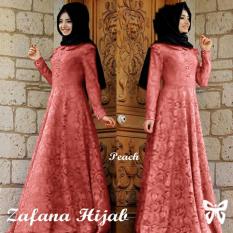 Set Dress Muslim 4 In 1 Melina / Gamis Fashion Maxi / Syari Simple Elegant / Terusan Baju Muslim Wanita (lanime) SS - Cream
