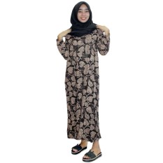 Longdres Batik, Daster Lengan Panjang Batik, Baju Tidur, Piyama, Kancing, Daster Bumil, Busui (LPT001-63)