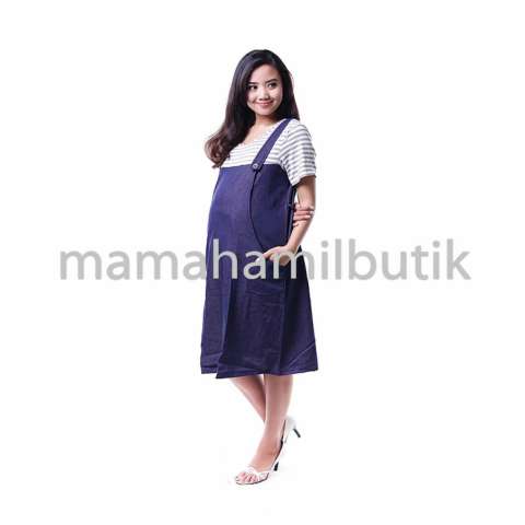 baju dress menyusui overall kaos salur baju dress menyusui overall kaos salur
