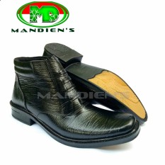Mandiens PDH 03-KY Sepatu Kulit Asli Boots Pria TNI Polri – Hitam