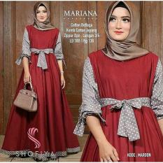 Mariana Polka Dress Maxi Gamis Wania