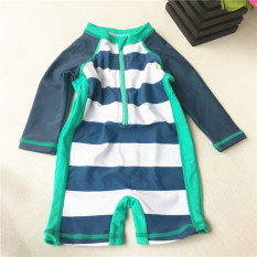 Mata Air Panas Pria Dan Anak-anak Bayi Lengan Panjang Baju Renang (1)