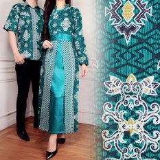 Miracle Couple Gamis Longdress Batik Shanghai - Hijau