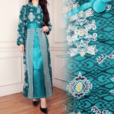 miracle maxi gamis wanita nevada - hijau