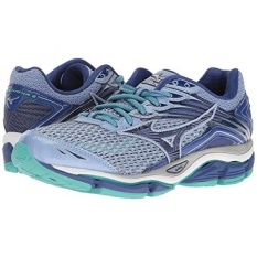 Mizuno Wanita Wave Enigma 6 Sepatu Lari, Biru Muda/COLUMBIA/Angkatan Laut, B AS-Internasional