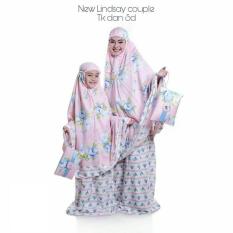 MUKENA TELEKUNG RUKUH KEMBAR COUPLE IBU ANAK TK 2-6TAHUN KATUN PINK