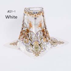 Multicolor Floral Wanita Twill Selendang Sutra Cashmere Pashima Jilbab Syal Selendang Ladies Leopard Cetak Brand Square Scarves Wraps Musim Dingin Musim Semi Dekorasi Syal-Intl