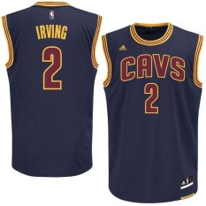 Navy Blue Size M Cleveland Cavaliers For Man #2 NBA Swingman Player Basketball Jersey Kyrie Irving Dry Fast Light Team color Alternate Breathable - intl