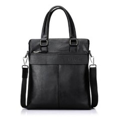 Polo Baru XH PU Leather Briefcase Pria Briefcase Pria Bisnis Tas Kualitas Tinggi Tas Messenger Pria 10 -inch (Hitam) -Intl