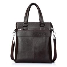 Polo Baru XH PU Leather Briefcase Pria Briefcase Pria Bisnis Tas Kualitas Tinggi Tas Messenger Pria 10 -inch (Brown) -Intl