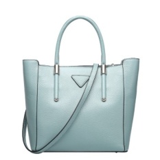 New Style Top Sell Hot Fashion Women Girl Top Handle Bag CattleLeather (blue) - intl
