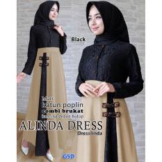 Nicer-Gamis Syari Simple Elegant-Maxi Linda Black