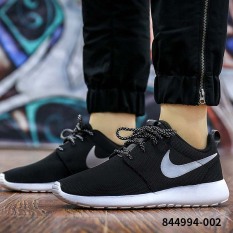 Nike jala ringan sepatu lari sepatu wanita (Hitam/putih/ungu terang/bayi biru/fluoresensi kuning)